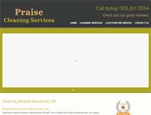 Tablet Screenshot of cleaningservicesbeaverton.com